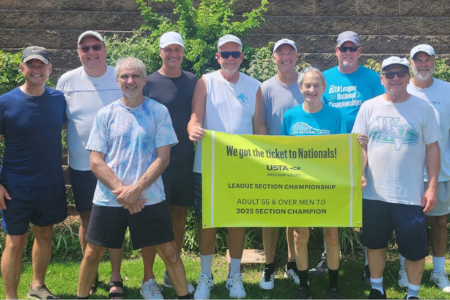 USTA Kansas captain Berry Wanless has guided two teams to nationals this year, including a 55 & Over Men's 7.0 team.